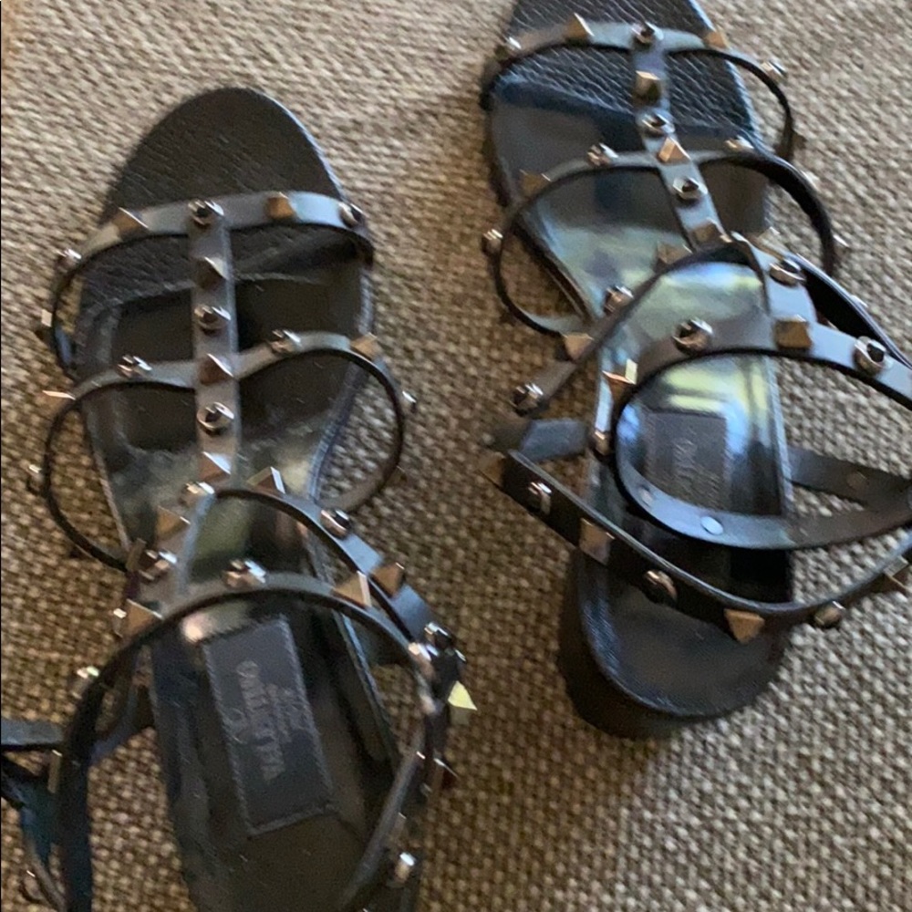 Valentino Rockstud Ankle Strap Sandal Size 40.5